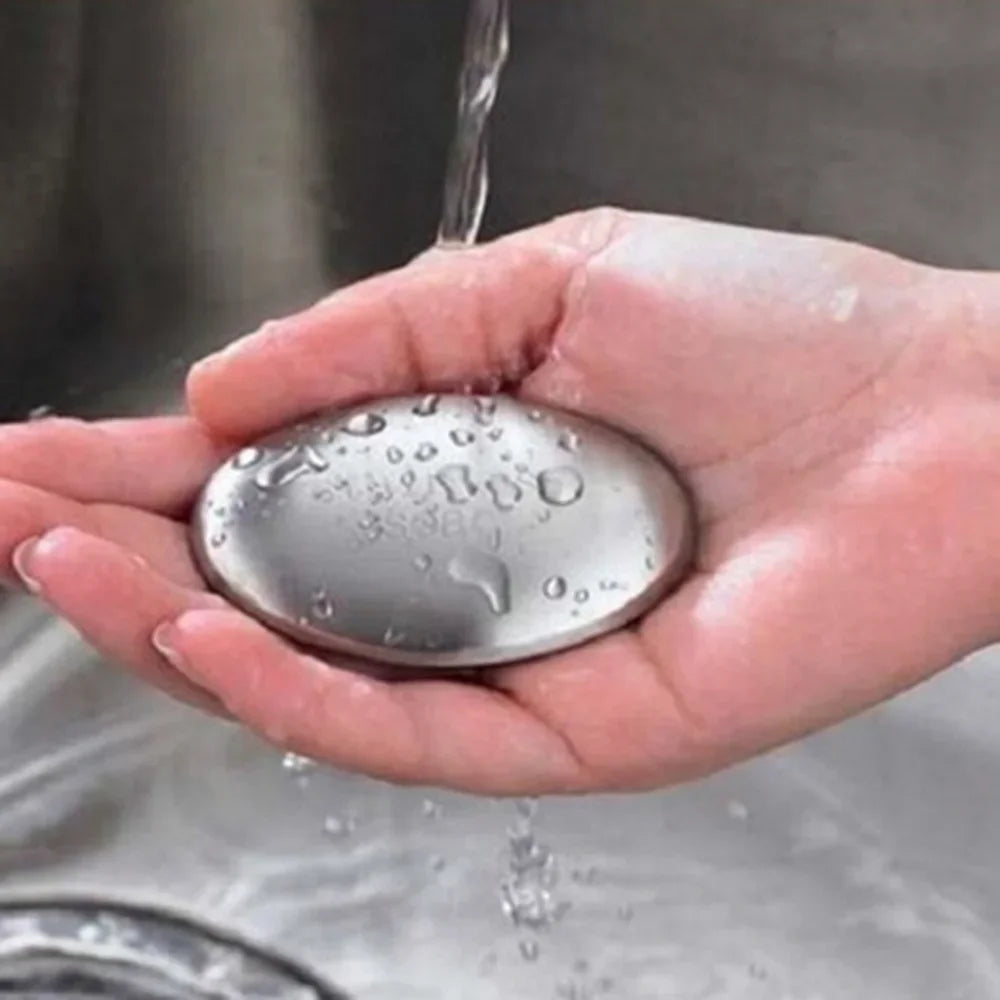 1pcs Magic Soap Odor Remover Bar Stainless Steel Soap Kitchen Bar Eliminating Odor Remover Hands Washing Bar Soap Body Cleansers